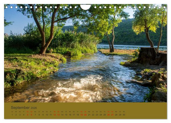 Produktbild: Nationalpark Krka - Wasser-Wunderwelt in Dalmatien (Wandkalender 2026 DIN A4 quer), CALVENDO Monatskalender