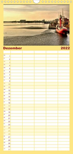 Produktbild: Wilhelmshaven - Familienplaner hoch (Wandkalender 2022 , 21 cm x 45 cm, hoch)