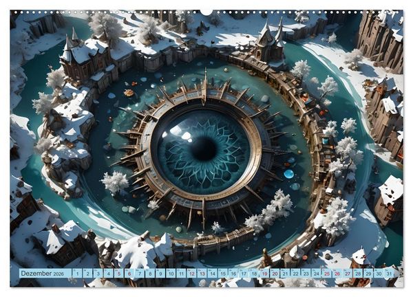 Produktbild: Magische Augen (hochwertiger Premium Wandkalender 2026 DIN A2 quer), Kunstdruck in Hochglanz