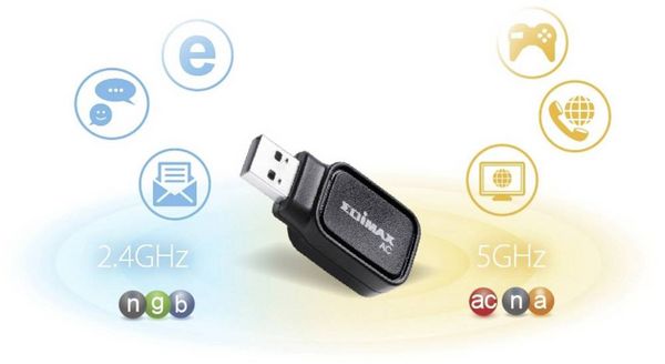 Produktbild: EDIMAX EW-7611UCB WLAN Stick USB 2.0, Bluetooth&reg;