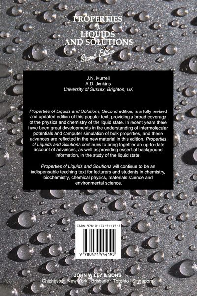 Produktbild: Properties of Liquids and Solutions