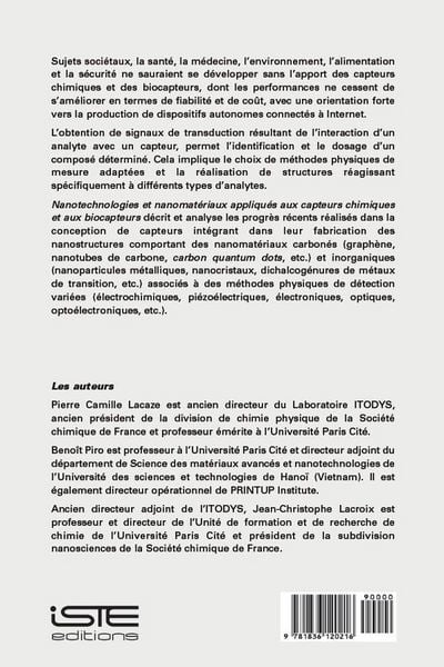 Produktbild: Nanotechnologies et nanomat&eacute;riaux appliqu&eacute;s aux capteurs chimiques et aux biocapteurs