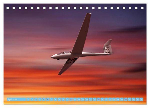 Produktbild: Segelflug - Den Traum vom Fliegen erf&uuml;llen (Tischkalender 2026 DIN A5 quer), CALVENDO Monatskalender