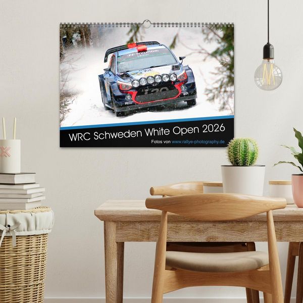 Produktbild: WRC Schweden White Open 2026 (Wandkalender 2026 DIN A3 quer), CALVENDO Monatskalender