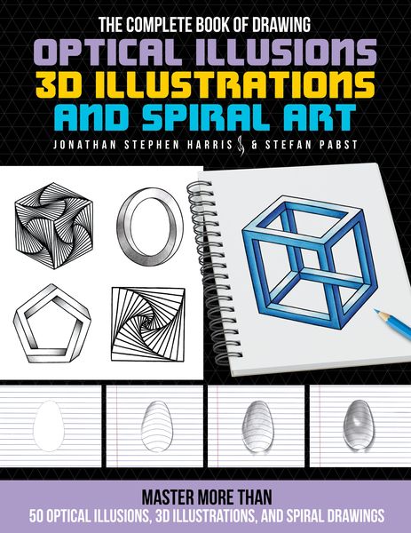 Produktbild: The Complete Book of Drawing Optical Illusions, 3D Illustrations, and Spiral Art