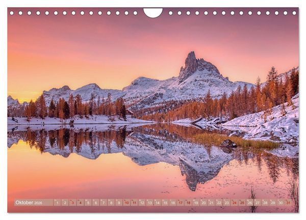 Produktbild: Bergstille - Landschaften, die ber&uuml;hren (Wandkalender 2026 DIN A4 quer), CALVENDO Monatskalender