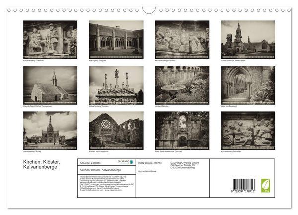 Produktbild: Kirchen, Kl&ouml;ster, Kalvarienberge (Wandkalender 2027 DIN A3 quer), CALVENDO Monatskalender