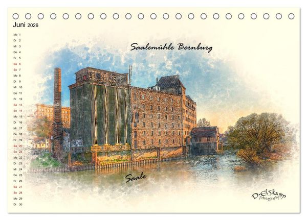 Produktbild: Bernburg meine Stadt (Tischkalender 2026 DIN A5 quer), CALVENDO Monatskalender