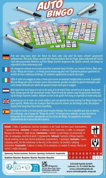 Produktbild: Auto-Bingo (Kinderspiel)