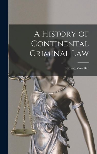Produktbild: A History of Continental Criminal Law