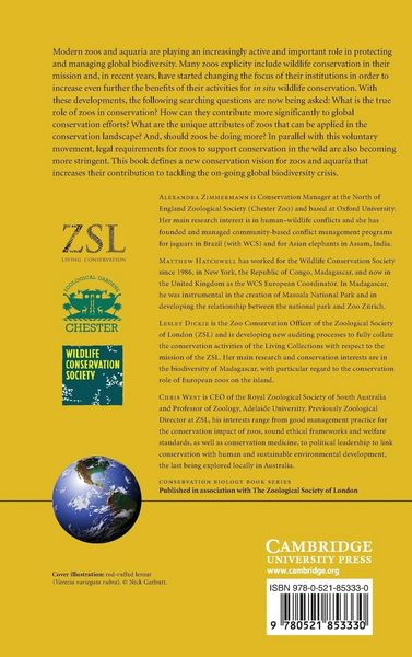 Produktbild: Zoos in the 21st Century