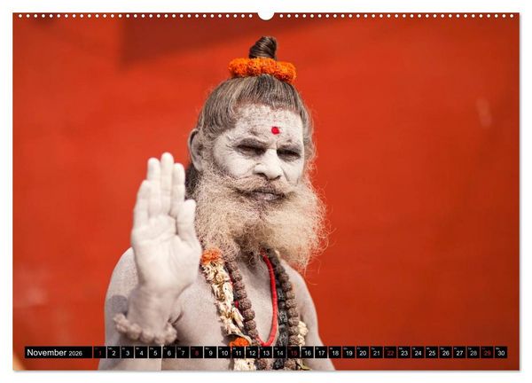 Produktbild: Farbenfrohes aus Indien (hochwertiger Premium Wandkalender 2026 DIN A2 quer), Kunstdruck in Hochglanz