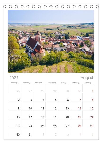 Produktbild: Tischplaner 2027 - Das Weinviertel im wundersch&ouml;nen Nieder&ouml;sterreich. (A5 Tischkalender zum Aufstellen) CALVENDO