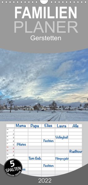 Produktbild: Familienplaner Gerstetten (Wandkalender 2022 , 21 cm x 45 cm, hoch)