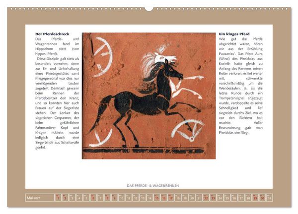 Produktbild: Kurioses im Antiken Olympia (hochwertiger Premium Wandkalender 2027 DIN A2 quer), Kunstdruck in Hochglanz