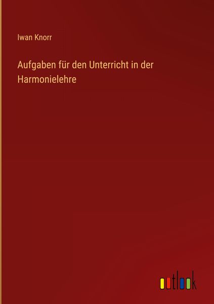 Produktbild: Aufgaben f&uuml;r den Unterricht in der Harmonielehre