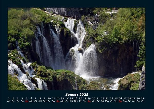 Produktbild: Wasserf&auml;lle 2025 Fotokalender DIN A4