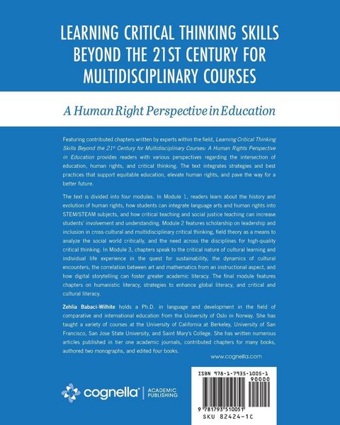 Produktbild: Learning Critical Thinking Skills Beyond the 21st Century For Multidisciplinary Courses