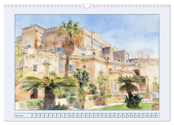 Produktbild: Malta - Perle im s&uuml;dlichen Mittelmeer (Wandkalender 2026 DIN A3 quer), CALVENDO Monatskalender