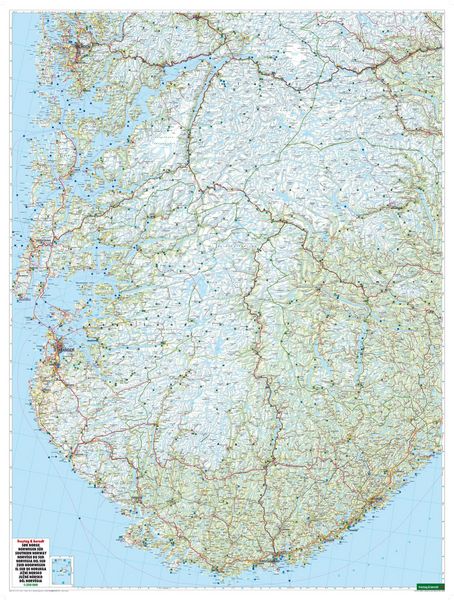 Produktbild: freytag & berndt Stra&szlig;enkarte Norwegen S&uuml;d 1:250.000