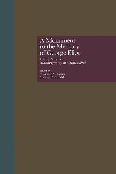 Produktbild: A Monument to the Memory of George Eliot