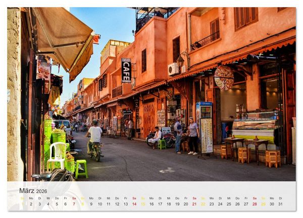 Produktbild: Marrakesch die rote Stadt (Wandkalender 2026 DIN A4 quer), CALVENDO Monatskalender