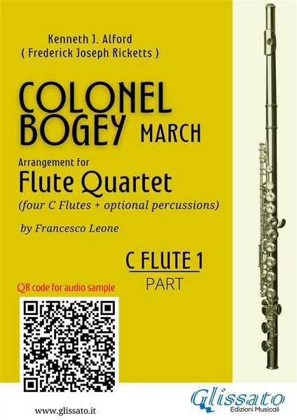 Produktbild: C Flute 1 part of "Colonel Bogey" for Flute Quartet