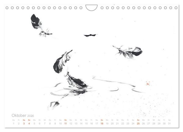 Produktbild: Simply Black and White/ Einfach Schwarz und Weiss - Kunst (Wandkalender 2026 DIN A4 quer), CALVENDO Monatskalender