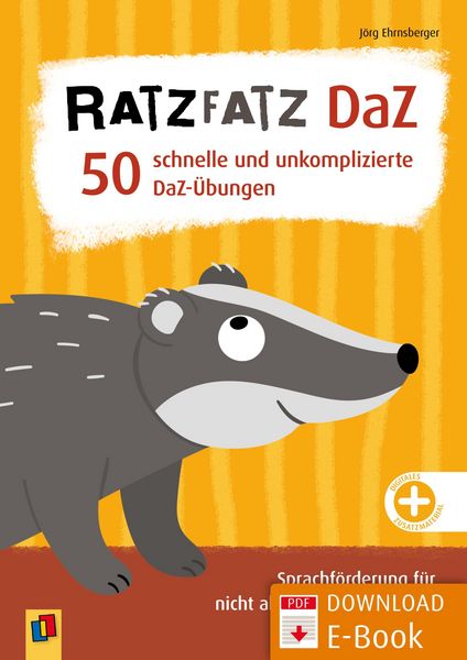 Produktbild: Ratzfatz DaZ - 50 schnelle und unkomplizierte DaZ-&Uuml;bungen