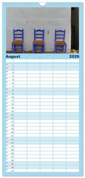 Produktbild: Familienplaner 2026 - Andalusien, Architektur und Tradition mit 5 Spalten (Wandkalender, 21 x 45 cm) CALVENDO