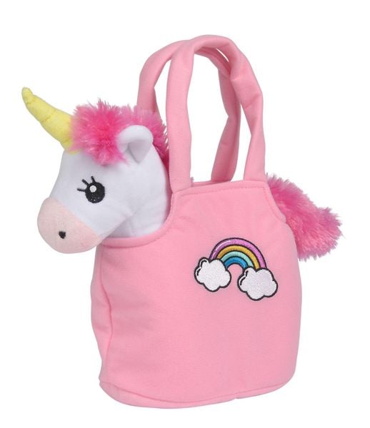 Produktbild: Pl&uuml;sch Einhorn mit Tasche
