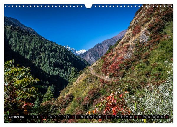 Produktbild: Nepal Tsum Valley - Tal des Gl&uuml;cks (Wandkalender 2026 DIN A3 quer), CALVENDO Monatskalender