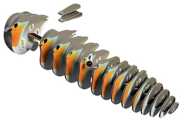 Produktbild: EUGY - 3D Bastelset Rotkehlchen