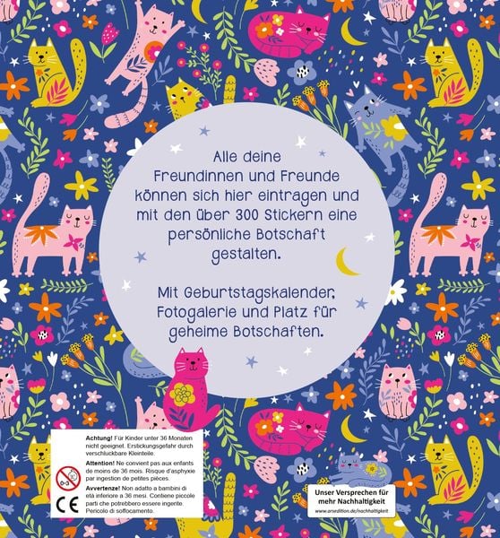 Produktbild: Alle meine Freunde &ndash; Katzen | Mit &uuml;ber 300 Stickern