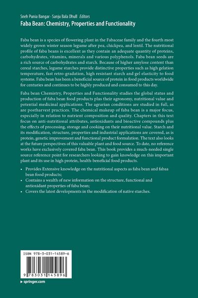Produktbild: Faba Bean: Chemistry, Properties and Functionality