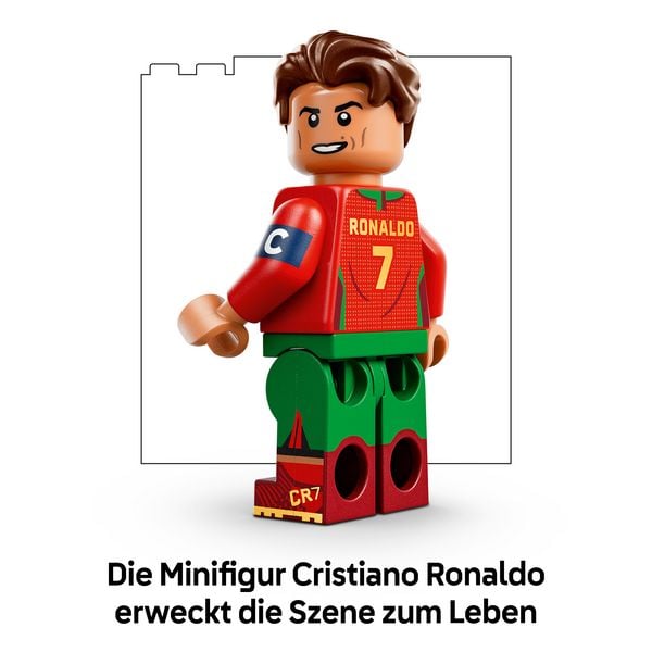 Produktbild: LEGO Editions 43012 Cristiano Ronaldo, Fu&szlig;ball-Highlights, Fu&szlig;ball-Deko; Bauset f&uuml;r Kinder