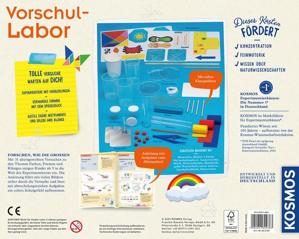 KOSMOS 602383 - Vorschul-Labor, Mint-Experimentierkasten