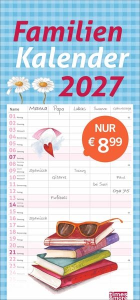 Produktbild: times&more Schaffner Familienplaner 2027