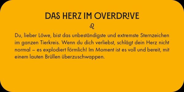 Produktbild: Sternzeichen L&ouml;we 40 Karten in Magnetschachtel mit Metallicfolie - Magische Messages von den Sternen