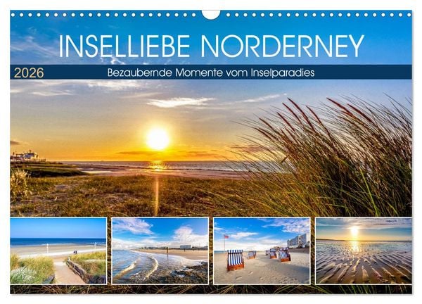 Produktbild: INSELLIEBE NORDERNEY (Wandkalender 2026 DIN A3 quer), CALVENDO Monatskalender