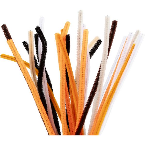 Produktbild: Creativ Company Chenilledraht, L 30 cm, Dicke 6 mm, Halloween Farben, 25 Stk sortiert