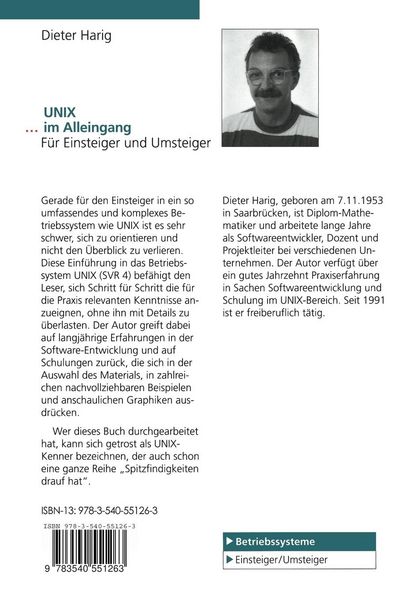 Produktbild: UNIX &hellip; im Alleingang