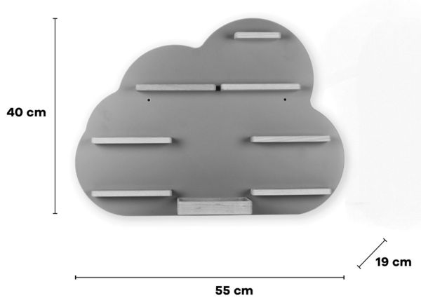 Produktbild: Wandregal  "Wolke" f&uuml;r Toniebox