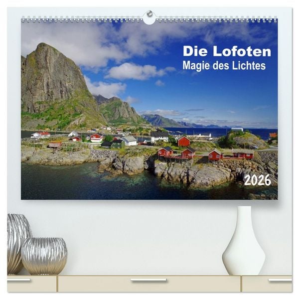 Produktbild: Die Lofoten - Magie des Lichtes (hochwertiger Premium Wandkalender 2026 DIN A2 quer), Kunstdruck in Hochglanz