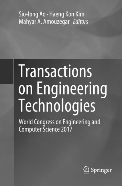 Produktbild: Transactions on Engineering Technologies