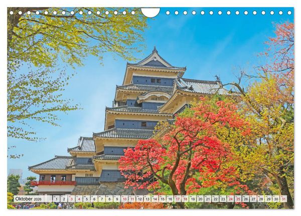 Produktbild: Japan das Land der aufgehenden Sonne (Wandkalender 2026 DIN A4 quer), CALVENDO Monatskalender