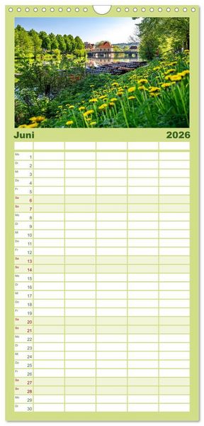Produktbild: Familienplaner 2026 - T&uuml;bingen - Schw&auml;bische Perle am Neckar mit 5 Spalten (Wandkalender, 21 x 45 cm) CALVENDO