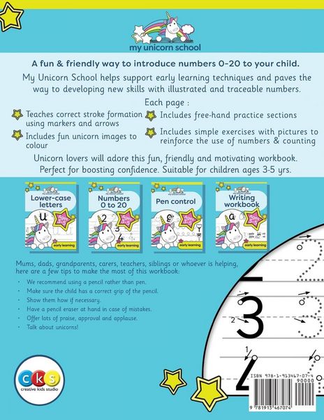 Produktbild: My Unicorn School Numbers 0-20 Age 3-5