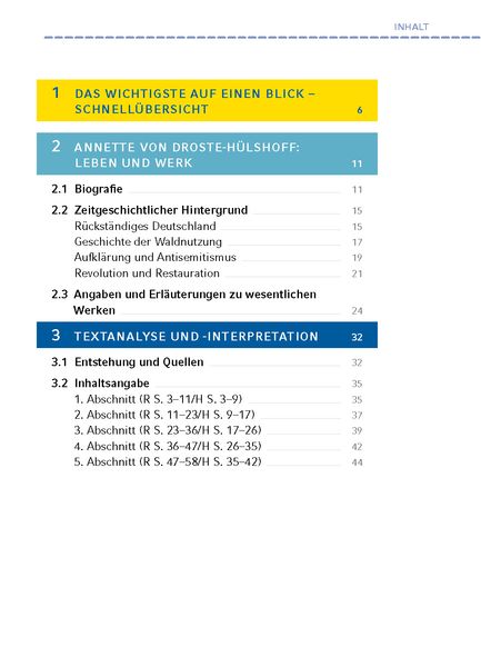 Die Judenbuche von Annette von Droste-Hülshoff - Textanalyse und Interpretation