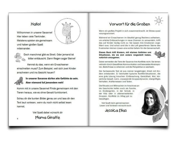 Produktbild: Keine Gewalt in unserer Savanne! Gewaltfreie Kommunikation f&uuml;r Kinder in einer liebevollen Bildergeschichte mit kreativen Ritualen f&uuml;r Familie, Kita und Schule